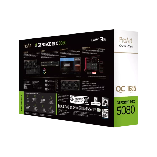 ProArt GeForce RTX™ 5080 16GB GDDR7 OC Edition